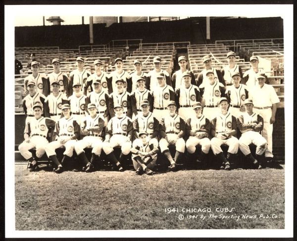 1941 Sporting News Chicago Cubs Team Photo
